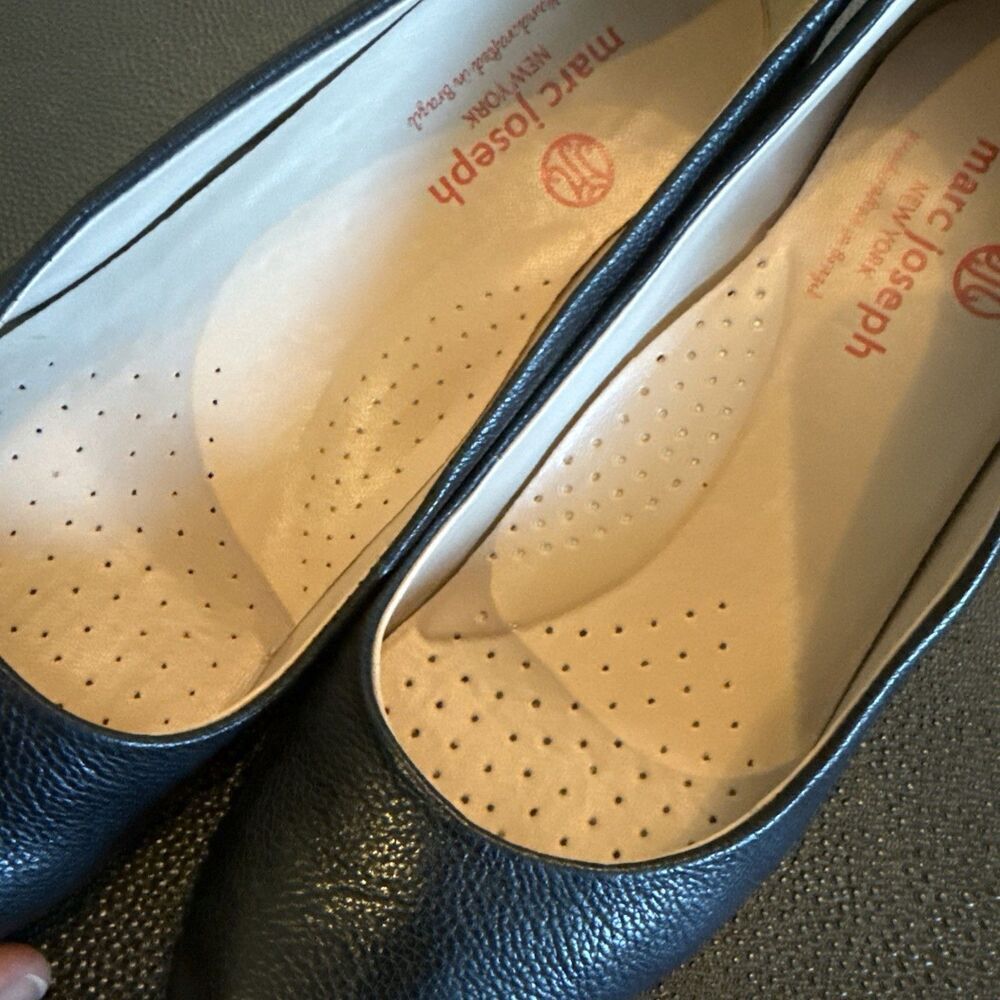 Marc Joseph New York Womens Midtown Pumps US 6 Black Leather Round Toe - Picture 9 of 11